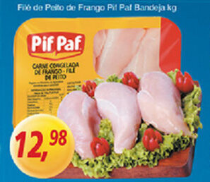 Supermercados Guanabara File de Peito de Frango Pif Paf bandeja 1kg oferta