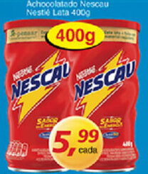 Supermercados Guanabara Achocolatado Nescau Nestle Lata 400g oferta