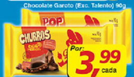 Supermercados Guanabara Chocolate Garoto 90g oferta