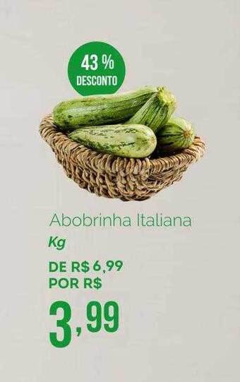 Oba Hortifruti Abobrinha Italiana Kg 43% Desconto oferta