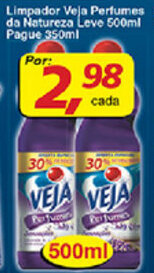 Supermercados Guanabara Limpador Veja Perfumes da Natureza Leve 500ml Pague 350ml oferta