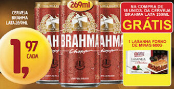Supermercados Guanabara Cerveja Brahma lata 269ml oferta
