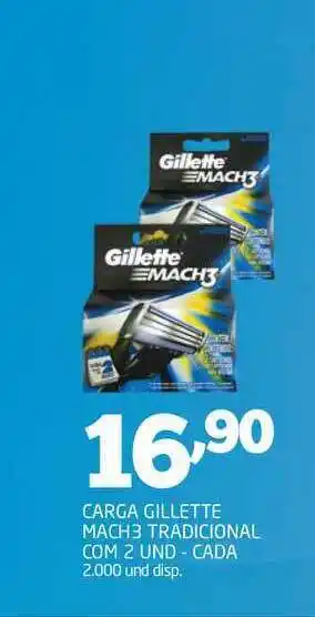 Carga Gillette Mach3 Tradicional