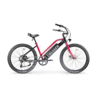 Best Buy XPRIT Beach Cruiser Electric Bike- Magma offer