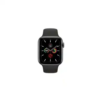 Best Buy Apple Watch Series 5 (GPS + Cellular) 44mm Space Grey Aluminum with Black Sport Band - Refurbished offer