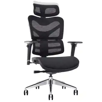 Best Buy MotionGrey Space Mesh Executive Ergonomic Desk Chair with Headrest and Backrest 360 Swivel Task Chair with Wheels offer