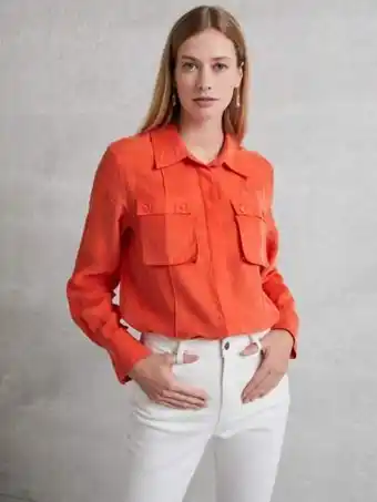SheIn Motf premium cupro straight fit blouse offer