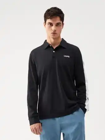 SheIn Shein men letter embroidery polo shirt offer