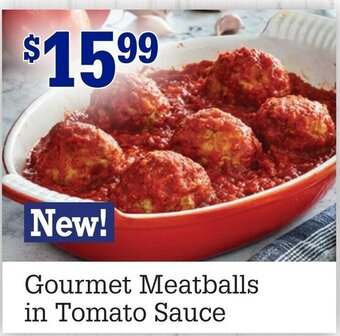 M & M Food Market Gourmet Meatballs In Tomato Sauce offer