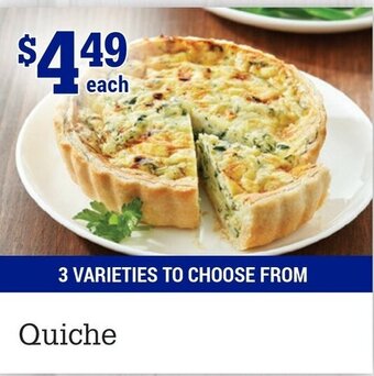 M & M Food Market Quiche offer
