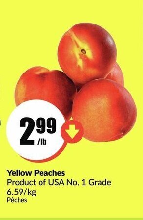 FreshCo Yellow Peaches offer
