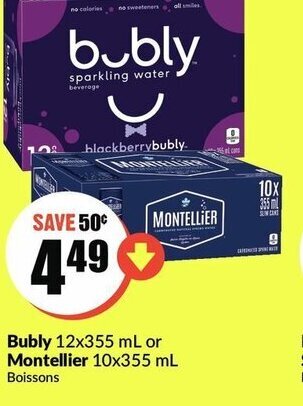 FreshCo Bubly Montellier offer