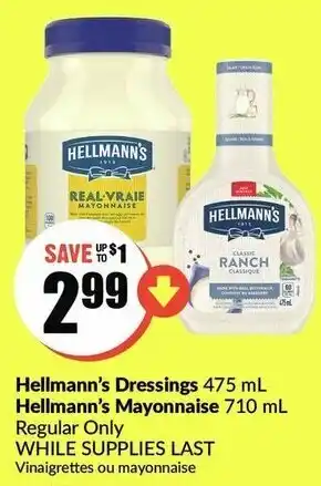 FreshCo Hellmann's Dressings offer