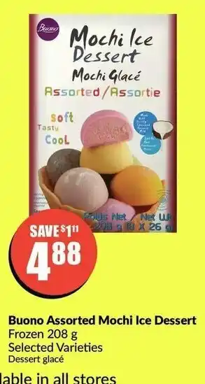 FreshCo Buono Assorted Mochi Ice Dessert offer
