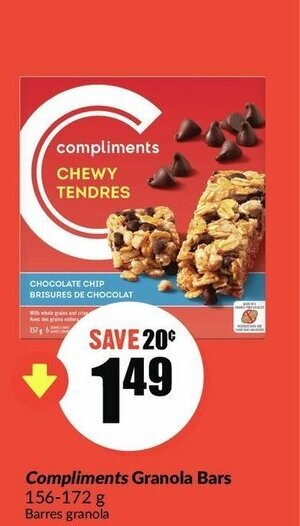 FreshCo Compliments Granola Bars offer