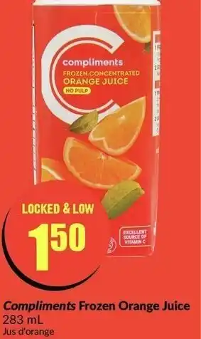 FreshCo Compliments Frozen Orange Juice offer