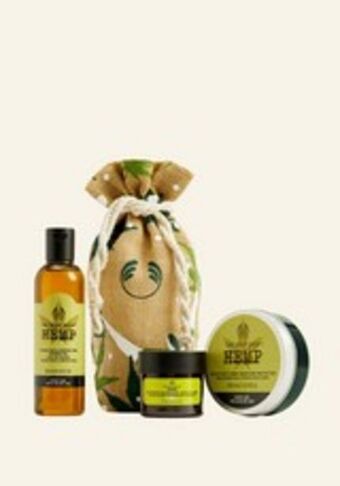 The Body Shop Hemp & a hug body care gift set offer