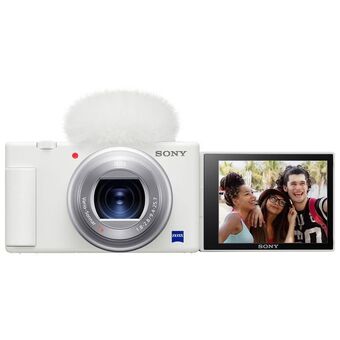 Best Buy Sony cyber-shot zv-1 content creator vlogger 20.1mp 2.9x optical zoom digital camera - white offer