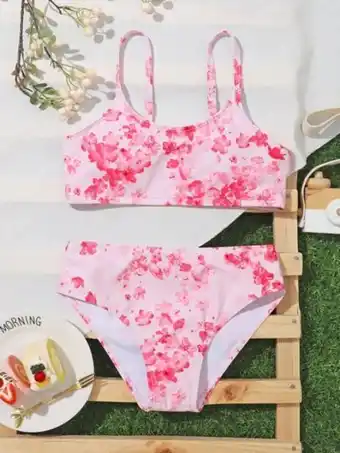 SheIn Girls floral bikini swimsuit offer