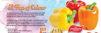 Quality Foods Orange, Red, or Yellow Bell Peppers offer