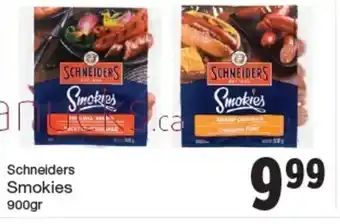 Quality Foods Schneiders Smokies offer