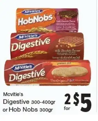 Quality Foods Digestive or Hob Nobs offer