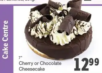 Quality Foods Cherry or Chocolate Cheesecake offer