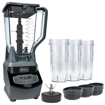 Best Buy Ninja professional 2.1l 1100-watt countertop blender with nutri ninja cups - black - only at best buy offer
