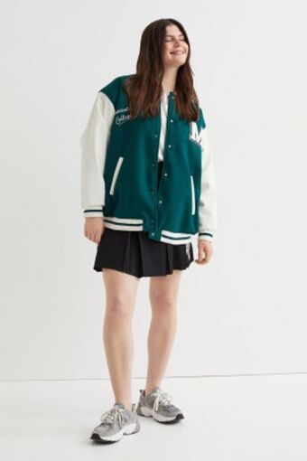 H&M H&m+ baseball jacket offer