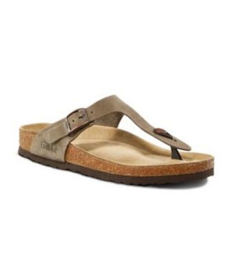 Mark's Women's vernon cork toe thong sandals - taupe offer
