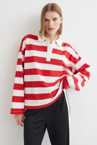 H&M Long-sleeved polo shirt offer