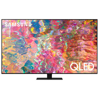 Best Buy Samsung 55" 4K UHD HDR QLED Tizen Smart TV (QN55Q80BAFXZC) - Titan Black offer