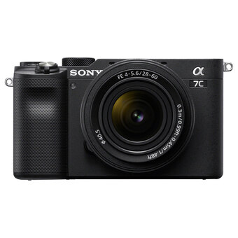Best Buy Sony Alpha 7C Full-Frame Mirrorless Camera with 28-60mm Lens Kit - Black offer
