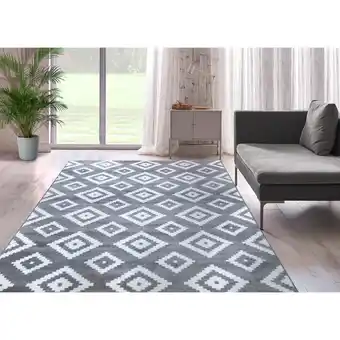 Best Buy A2Z Rug Geometric Style Grey Trendy 7984 Area Rugs 160X230 cm - 5'3"X7'7" Ft offer