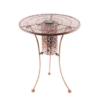 Giant Tiger Solar Living Light Up Solar Metal Table offer