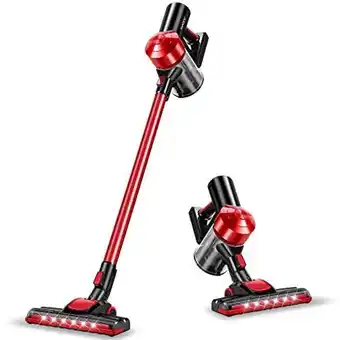 Amazon Iwoly cordless vacuum cleaner rechargeable, 18kpa powerful stick vacuum with 2200mah detachable battery, 35min runtime, light offer