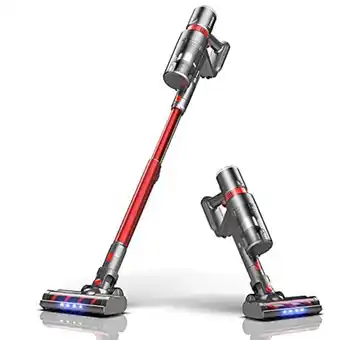 Amazon Laresar cordless stick vacuum cleaner, 400w, 30kpa smart led screen vacuum cleaner, removable battery, hepa filter, up to 55 offer