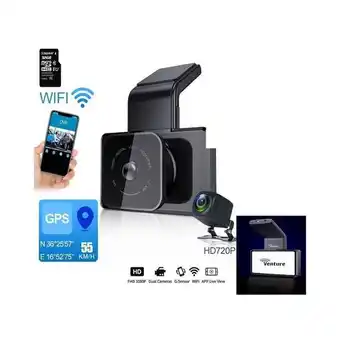 Best Buy New version venture 1080p car dvr camera wifi speed n gps dashcam fhd 1080p dash cam 24h parking monitor car registrar night offer