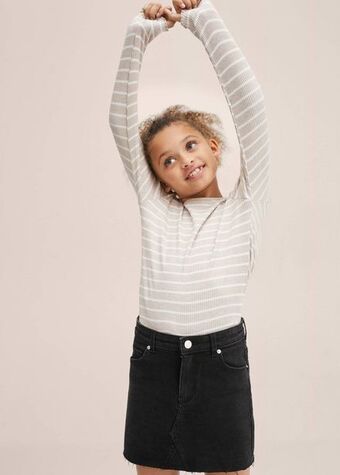 Mango Ribbed long-sleeved t-shirt offer