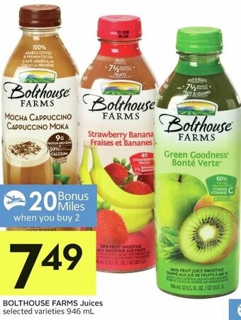 IGA Bolthouse Farms Juices 946ml offer