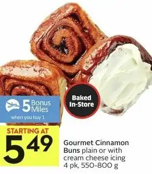 IGA Gourment Cinnamon Buns 550-800g offer