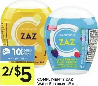 IGA Compliments ZAZ Water Enhancer 48ml offer