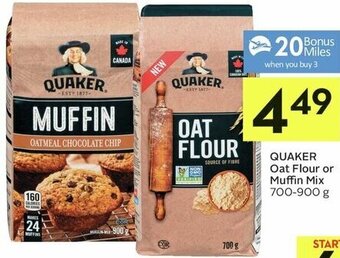 IGA Quaker Oat Flour or Muffin Mix 700-900g offer