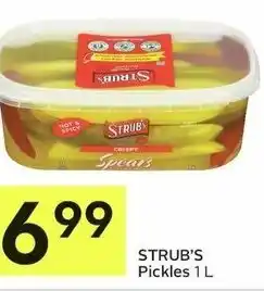 IGA Strub's Pickles 1L offer