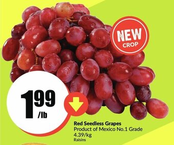 FreshCo Red Seedless Grapes offer