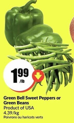FreshCo Green Bell Sweet Peppers offer