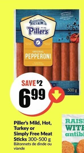 FreshCo Piller's Mild, Hot, Turkey offer