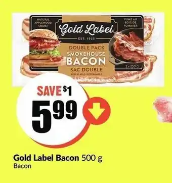 FreshCo Gold Label Bacon offer