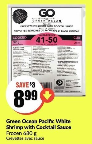 FreshCo Green Ocean Pacific White Shrimp offer