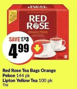 FreshCo Red Rose Tea Bags Orange Pekoe offer